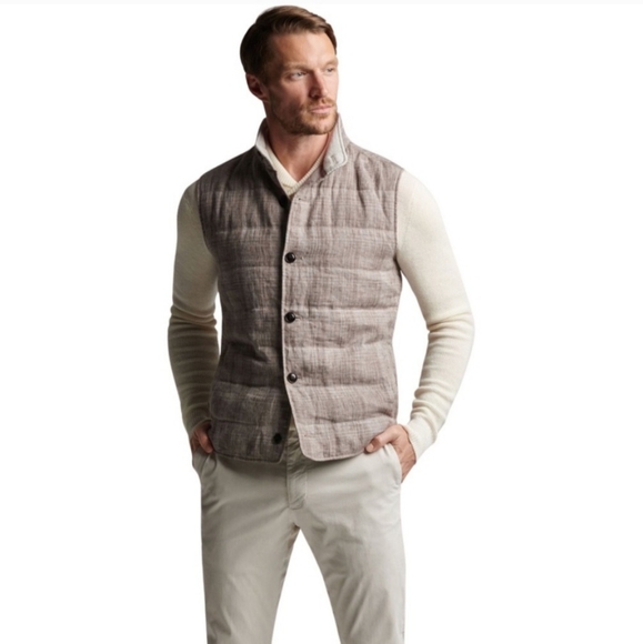 NEW Peter Millar Crown Crafted Agril  Journeyman Plaid Linen Wool Vest $600 2XL - Picture 7 of 16